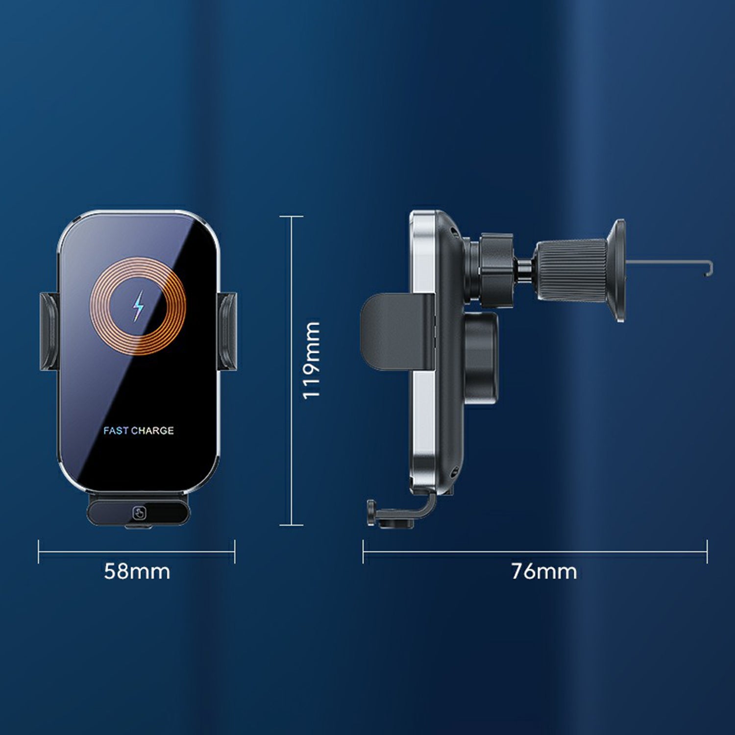 X12s 66W High Power Intelligent Induction Car Air Vent Hook Wireless Charger X12s 66W High Power Intelligent Induction Car Air Vent Hook Wireless Charger